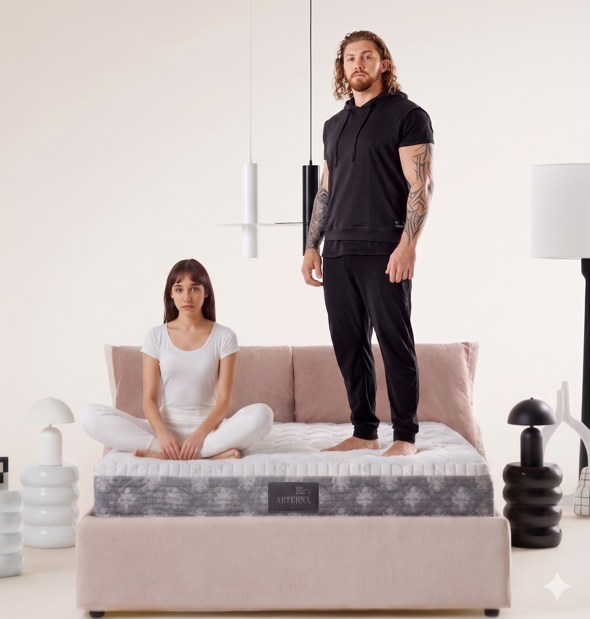 Magniflex Dolce Vita Dual 10 Ortopedik Memory Foam Yatak | Çiftler İçin Dual Core Konfor | Made in Italy