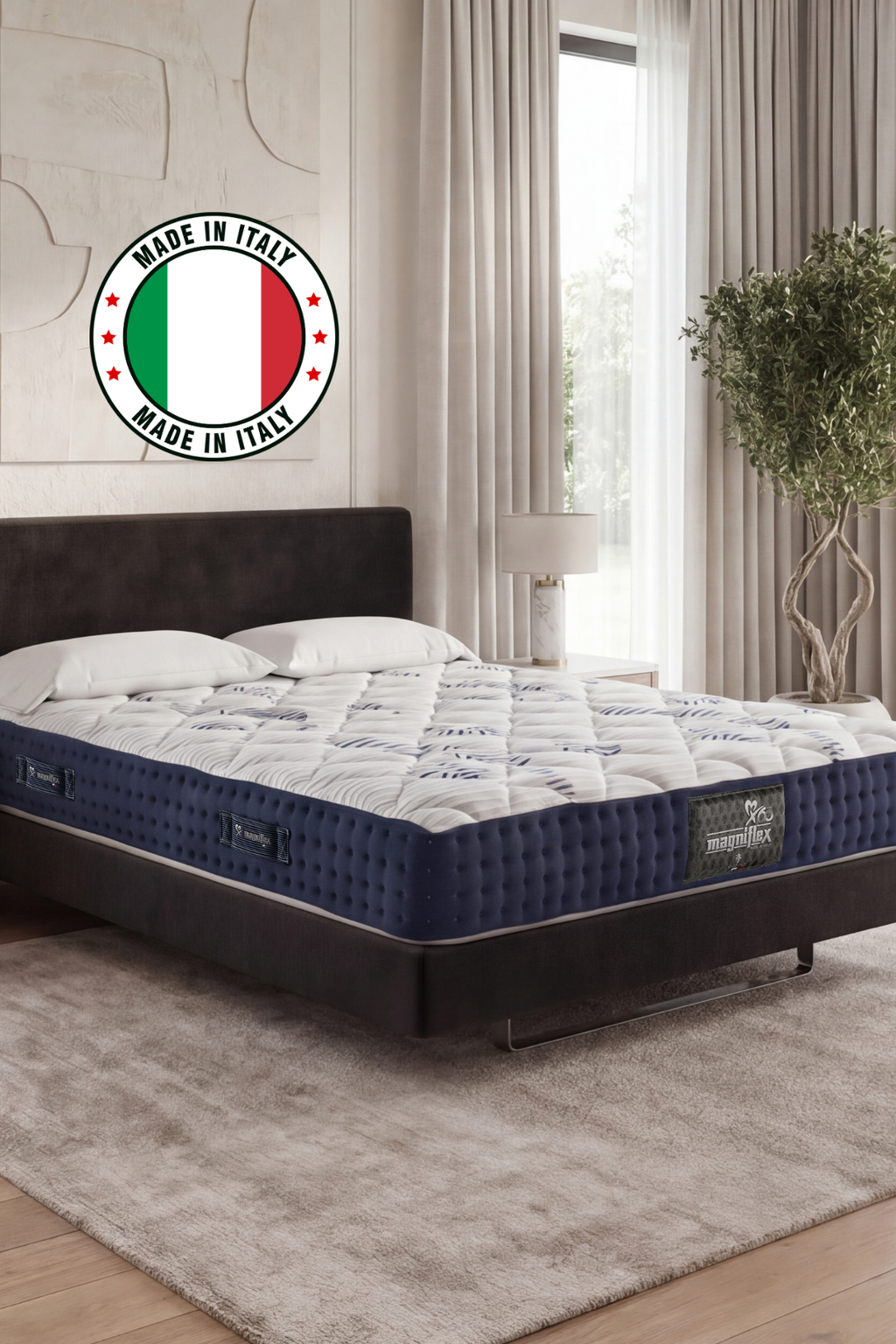 Magniflex Magnicool 10 Firm Memory Foam Yatak | 5 Bölgeli Destek | Serin Uyku Teknolojisi | Made in Italy