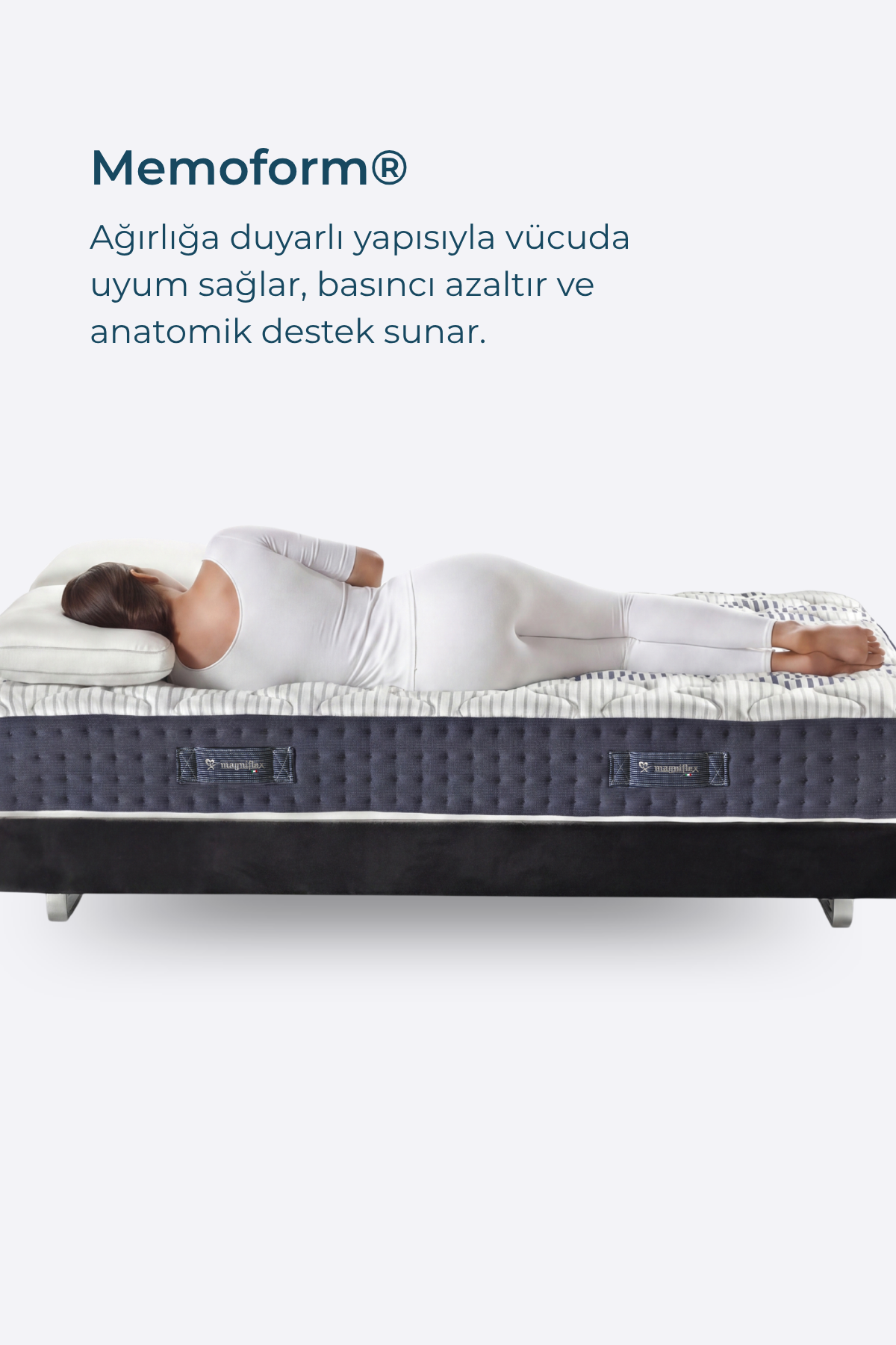 Magniflex Magnicool 10 Firm Memory Foam Yatak | 5 Bölgeli Destek | Serin Uyku Teknolojisi | Made in Italy