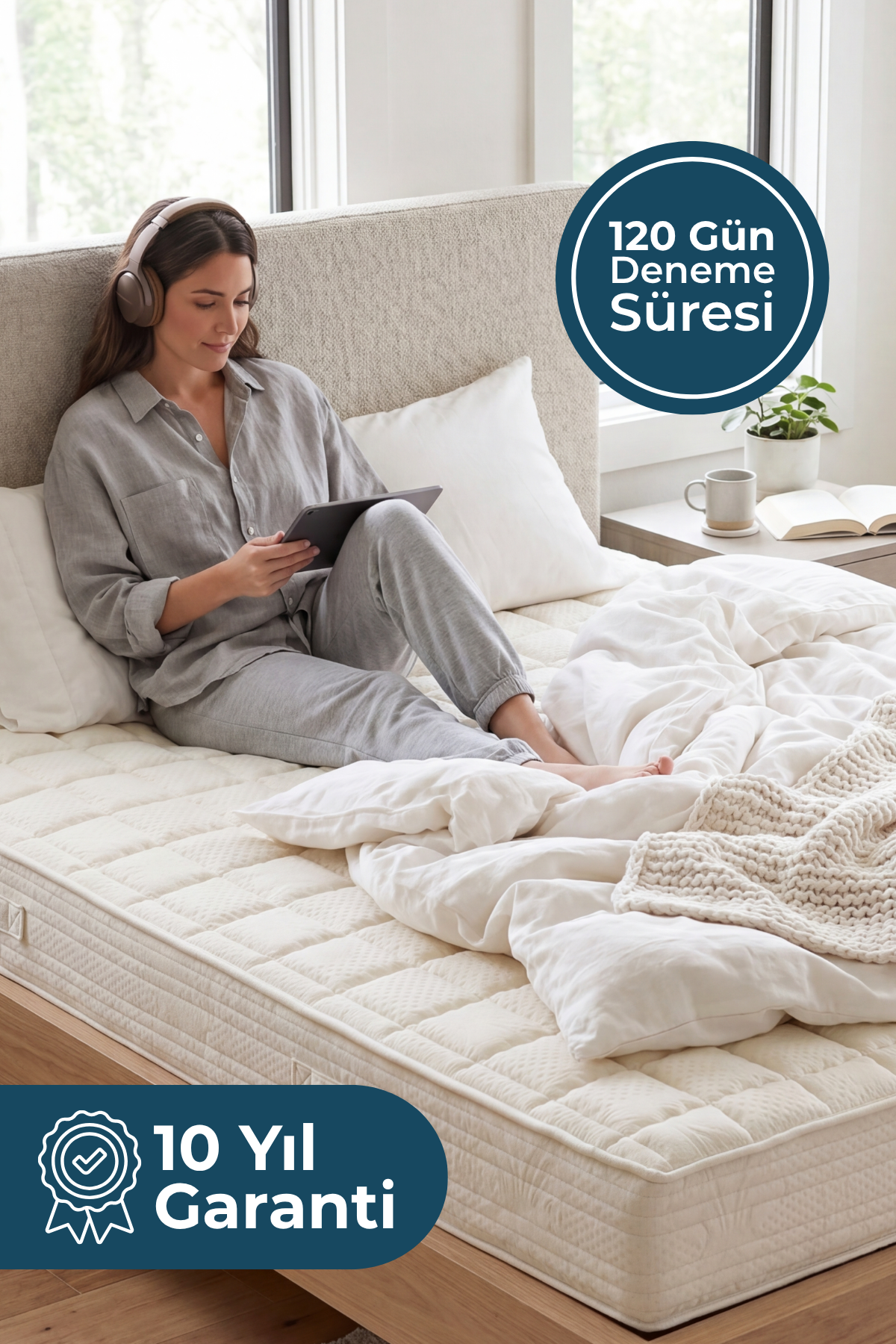 Magniflex Roma Ultra Ortopedik Yatak | Memory Foam | Anti-Stress ve Serin Uyku Teknolojisi | Made in Italy