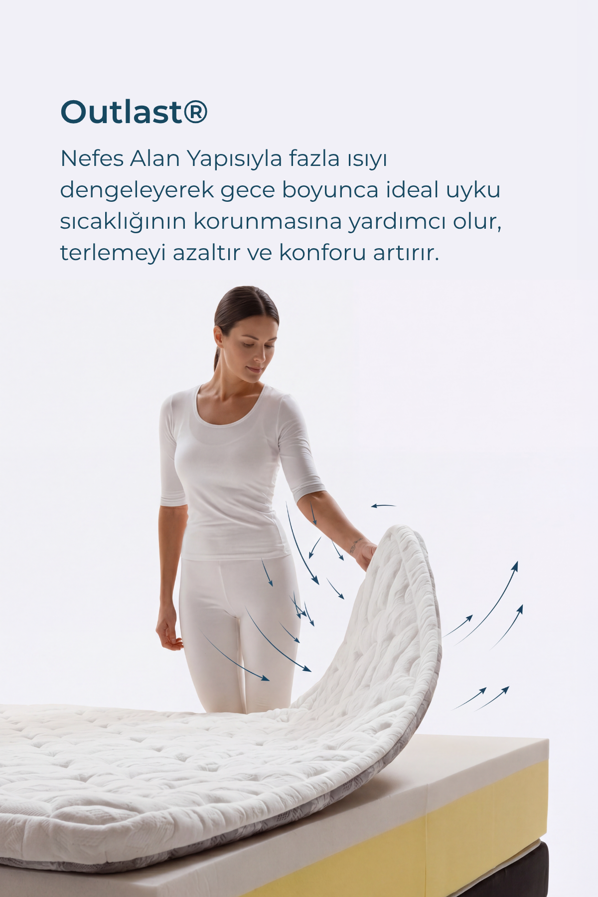 Magniflex Dolce Vita Dual 10 Ortopedik Memory Foam Yatak | Çiftler İçin Dual Core Konfor | Made in Italy