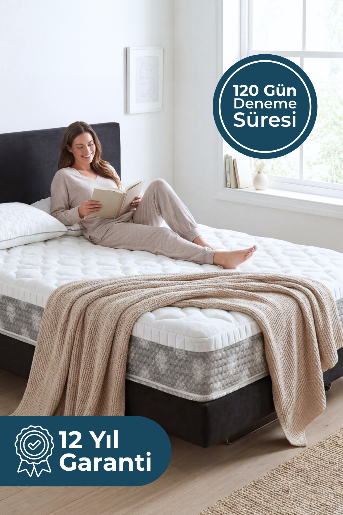 Magniflex Dolce Vita Dual 10 Ortopedik Memory Foam Yatak | Çiftler İçin Dual Core Konfor | Made in Italy